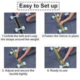 FLYBAMBOO Hip Thrust Belt for Dumbbells,Booty Belt for Hip Thrust Slip-Resistant Padding Green