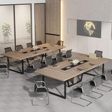 Tribesigns 8FT Conference Table Set of 2, Large Meeting Podcast Table