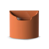 LoopTime Leakproof Car Trash Can,Mini Car Trash Bin for SUV and Truck,Small Removable Liner Garbage Can,Waterproof Automotive Trash Can for Vehicle,Home,Office,Multipurpose,Easy to Clean (Orange)