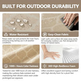 Goodgoods 24 x 24 Outdoor Patio Deep Seat Cushions 2-Pack, 1000+ Hours Fade-Resistant & Water-Resistant