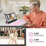 Android 15 Tablet 10 Inch, 12(3+9) GB RAM+64GB ROM, 2 in 1 Tablets with Keyboard Case Mouse Stylus