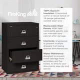 FireKing Fireproof Lateral File Cabinet (4 Drawers, Impact Resistant