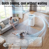 AKIRES 10000 BTU Portable Air Conditioners,3-IN-1 Portable AC Unit With Fan & Dehumidifier,Remote Control,24H Timer,Sleep Modes,Cools Room Up To 450 sq.ft