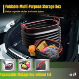 Car Trash Can, Mini Collapsible Car Garbage Can, Waterproof Hanging Car Trash Bag with Handle, Car Trash Bin