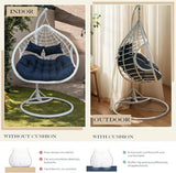 lihtsofty Double Egg Chair Cushion Replacement 55x35in -Thickened Waterproof