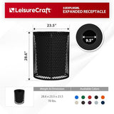 Leisure Craft 32 Gallon Commercial Outdoor Trash Can, Metal