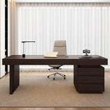 SABALON Office Desk Minimalist Solid Wood Desk Modern Boss Office