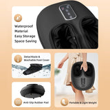 iKyoor [2026 Upgraded Shiatsu Foot Massager Machine with Heat & Vibration, Deep Rolling Kneading Air Compression for Gifts for Mom Dad, Up to Size 13 Multiple Modes