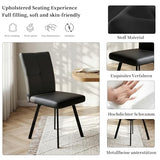 HIPIHOM Extendable Dining Table Set for 6 People