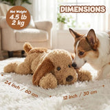 24"|4.5lb Weighted Stuffed Animal for Kids & Adults, Microwavable Dog Plush