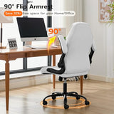Ylzyxal Office Desk Chair, Ergonomic Computer Chair with Padded Flip-Up Arms