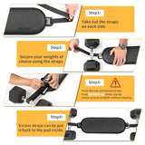 MIUONO Hip Thrust Belt, Dumbbell Hip Thrust Belt for Kettlebells or Grip Plates, Thicker Slip-Resistant Leather Glute Bridge Pad Machine