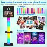 Mirror Photo Booth 15.6" with Camera and Printer,Selfie DSLR Mirror Photo Booth with Flight Case