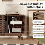 Fireplace TV Stand for 80” TVs, Walnut