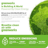 Greenworks 60V 17" Brushless (Push) Mower + 60V (610 CFM) Brushless Blower, 4.0Ah Battery and 3A Charger