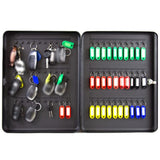 Secure Steel Key Cabinet with 60/80 Hooks, Rounded Corner Design, Easy Installation - Ideal Key Management Solution for Home and Office Organization