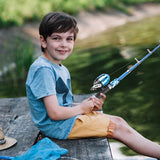 WIDDEN 2 Pack Kids Fishing Pole, Portable Telescopic Kids Fishing Poles Set for Boys and Girls, Fishing Rod and Reel Combo Kit with Tackle Box, and Fishing Net, Best Fishing Pole for Toddler Youth