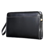 FMURY Wallet Man Crazy Horse Leather Clutch Retro Layer Cowhide Bag