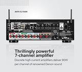 Denon AVR-X1700H 7.2 Channel AV Receiver - 80W/Channel