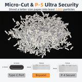 200-Sheet Auto Feed Paper Shredder with Wheels – Heavy Duty Cross-Cut Shredder for Home & Office