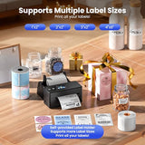 Thermal Printer with Touchscreen – Upgraded Bluetooth 4x6 Thermal Label Printer with Label Holder for Small Businesses, Compatible with Phone, PC, Tablet, Etc