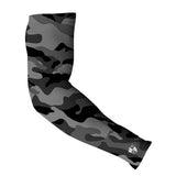 S A Soul of Adventure Compression Arm Sleeves for Men and Women - UPF 30+ Sun Protection, Moisture Wicking, 4-Way Stretch Arm Sleeves for Work & Sports (Grey Military Camo, 1 Pack)