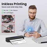 Phomemo Portable Printers Wireless for Travel, M832 Inkless Bluetooth Thermal Printer Support 8.5'' x 11'' US Letter & A4 Size, Compatible, with Case