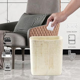 Polytree Natural Travertine Textures Bathroom Trash Can 1.8 Gallon(7 Liter
