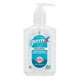 Germ-X Original Hand Sanitizer, 8 Fl Oz (Pack of 12), Less Drying Moisturizing Gel with Vitamin E, No Rinse Formula, Pump Bottle