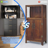 Metal Filing Storage Cabinet with Locking Doors and Adjustable Shelf for Home, Office