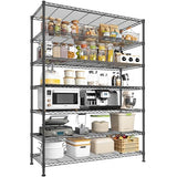 82.6H Metal Shelving Unit 7 Tier Storage Shelves Adjustable Wire Shelving Metal Wire Shelf Pantry Shelves