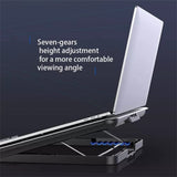 HBJWOV Laptop Cooler Silent Fan Laptop Cooling Pad Adjustable