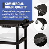 Norwood Commercial Furniture Mobile Utility AV Cart with Power Strip and Casters