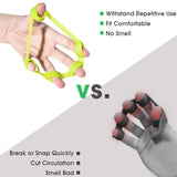 Hand Grip Strengthener, Finger Exerciser, Grip Strength Trainer (6 PCS),New Material,Forearm Grip Workout, Finger Stretcher, Relieve Wrist Pain, Carpal Tunnel (Large) Pnrskter