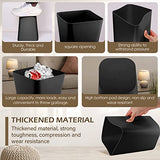 Hoolerry 9 Pieces Garbage Can 2 Gallon Small Trash Cans Bulk Bathroom Trash Bin Plastic Wastebasket Square for Bedroom