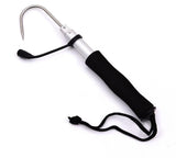 Yatrouys Telescopic Fish Gaff with Stainless Sea Fishing Spear Hook Tackle for Freshwater Offshore Fishing Boating and Outdoors (M:15.7-39.4inch)