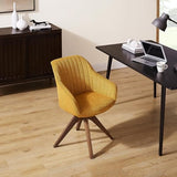 Art Leon Desk Chair No Wheels - Mid Century Modern Office Chair