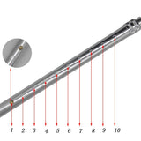 Lightweight Foldable Forearm Crutch, Aluminum Walking Stick,Height Adjustable, Ergonomic Handle with Comfortable Grip 2ZG-02BM (Silver)