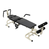 Lumbar Stretch Table Tool Traction Device Traction Table Inline Back Stretch Spine Lumbar Inversion Table Spinal Decompression Devices Traction Bed Therapy Massage Table for Cervical Spine CHALIGHT