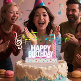 LED Musical Birthday Cake Candles - Flashing Lights & Happy Birthday Song with Blinking-Singing Fun | Reusable Party Decorations for All Ages
