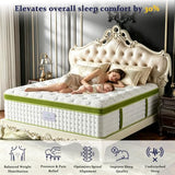 King Size Mattress 12 Inch, Luxury Hotel King Hybrid Mattress in a Box