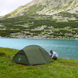 Bessport Camping Tent for 3 Person, Lightweight Backpacking Tent Waterproof Windproof Two Doors Easy Setup Double Layer Outdoor Tents for 3 to 4 Seasons, Suitable for Outdoor,Hiking,Camping