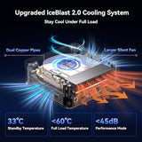 GEEKOM IT13 MAX AI Mini PC 2026, Intel Ultra 9 185H, 24GB LPDDR5 500GB SSD