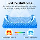 Gel Seat Cushion, Cooling seat Cushion (Super Large & Thick), Breathable Honeycomb Design Absorbs Pressure Points Seat Cushion