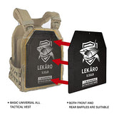 Weighted Vest Plates 9.8"x11" Steel Weight Plates for Vests – 5.51/8.81/15.43/20.94 LB Pairs – Rust-Proof Powder Coated Workout Inserts for CrossFit