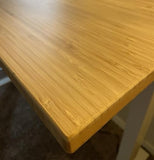 Bamboo Standing Desk, 60 x 30 Inches Whole-Piece Electric Adjustable Height Desk for Home Office