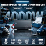 4000W Pure Sine Wave Inverter 12V DC to 120V AC Converter with LCD Remote
