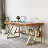 IKVODEOS Computer Desk Home Office Solid Wood Computer Desk