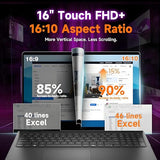 Dell 16 Inch FHD+ Touchscreen AI Powered Laptop, AMD Ryzen 7 170, 64GB DDR5 RAM