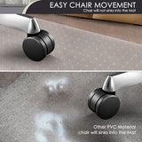 Kuyal Office Chair Mat for Carpet, 32x48 Clear Heavy Duty Computer Chair Mat, Under Desk Protector Carpeted Floors Mat, Easy Chair Movement,Ship Flat